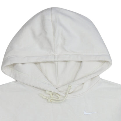 Nike Women's Ivory Pullover Hoodie Small Cotton Blend Sweatshirt