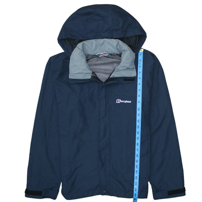 Berghaus Men's Blue Waterproof Hooded Rain Jacket Size S