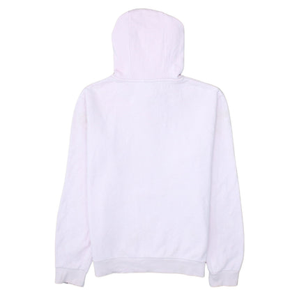 Ellesse Women Pink Pullover Hoodie UK 8 Cotton Blend Logo Print