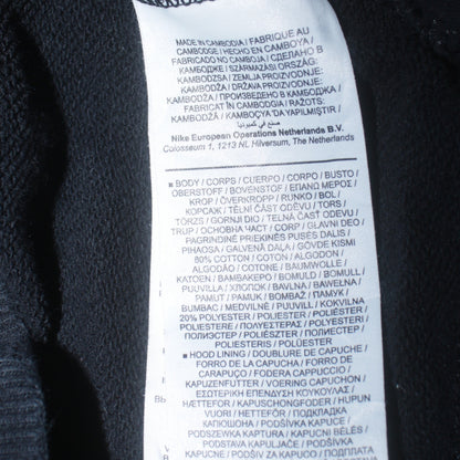 Nike Air Black Full Zip Hoodie Women L Cotton Blend Sportswear