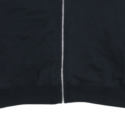 Nike Air Black Full Zip Hoodie Women L Cotton Blend Sportswear
