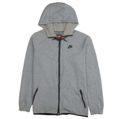 Nike Men's Grey Full Zip Hoodie Size L Regular Fit
