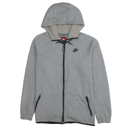 Nike Men's Grey Full Zip Hoodie Size L Regular Fit