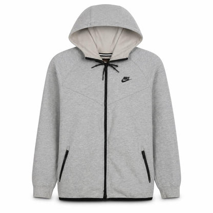 Nike Men's Grey Full Zip Hoodie Size L Regular Fit