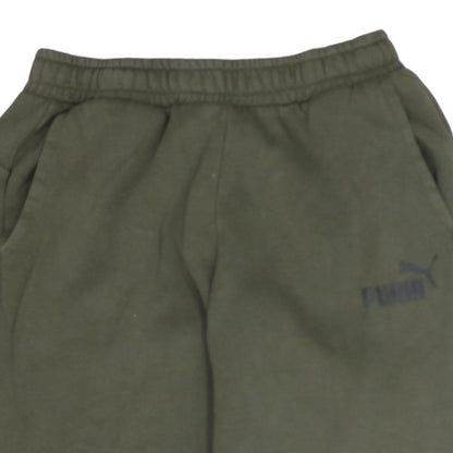 Puma Boys Green Jogger Fleece Sweatpants 15-16 Years Casual Trousers