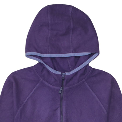 Berghaus Womens Purple Fleece Hoodie Size 10 1/2 Zip Outdoor Top