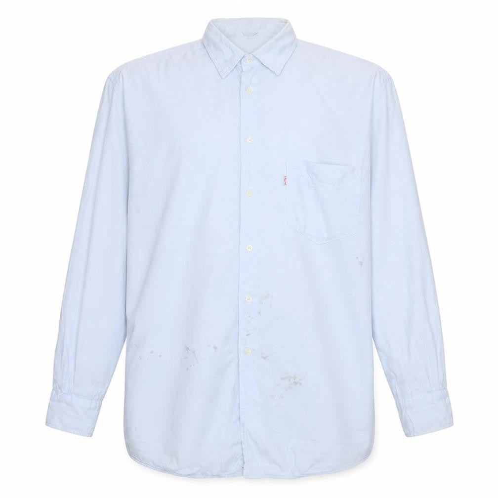 Levi's Men's White XL Button-Up Cotton Casual Shirt