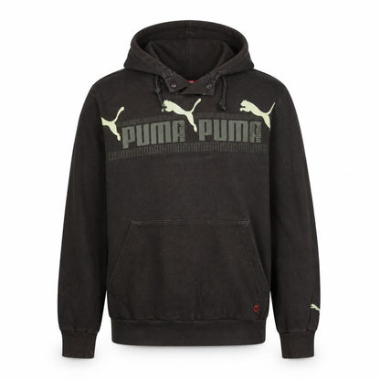 Puma Men's Black M Pullover Hoodie Graphic Logo Sportswear