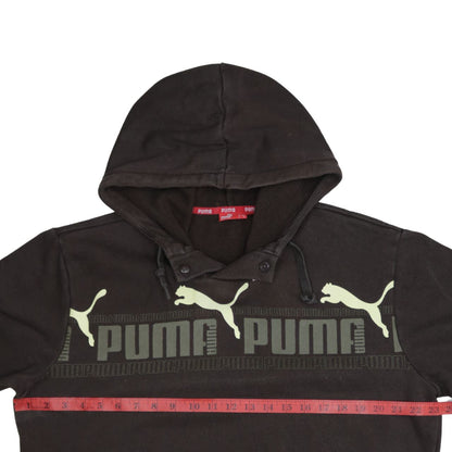 Puma Men's Black M Pullover Hoodie Graphic Logo Sportswear