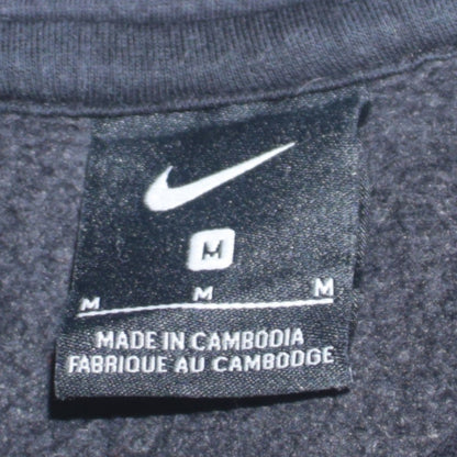 Nike Men’s Black Pullover Hoodie M Embroidered Sports Fleece
