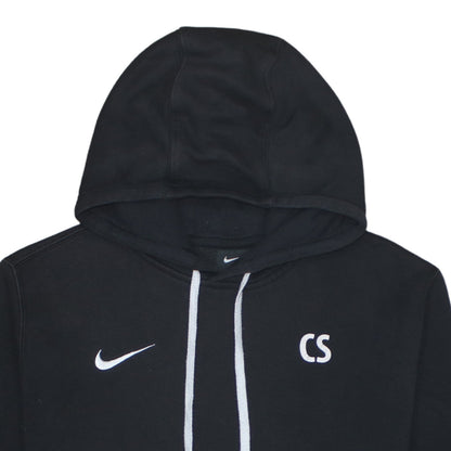 Nike Men’s Black Pullover Hoodie M Embroidered Sports Fleece