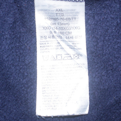 GAP Boys Navy Blue Pullover Hoodie XXL (14-16) Cotton Blend Lined