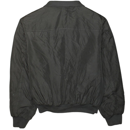 GANT Men's Black Bomber Jacket L Regular Fit Nylon Full Zip
