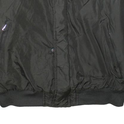 GANT Men's Black Bomber Jacket L Regular Fit Nylon Full Zip