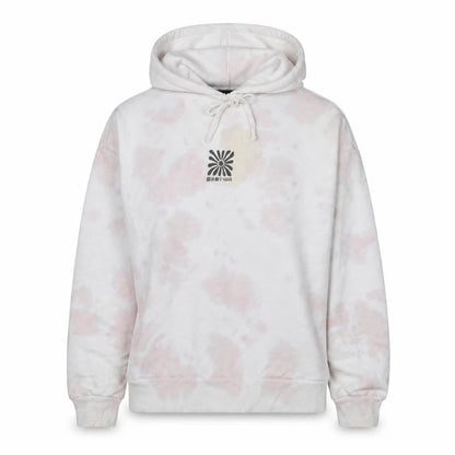 Vans Womens White Pink Tie Dye Hoodie Small Relaxed Fit Pullover