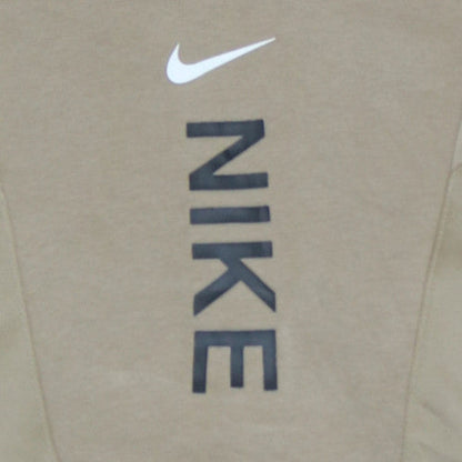 Nike Men's Beige Pullover Hoodie XS Fleece Logo Sportswear