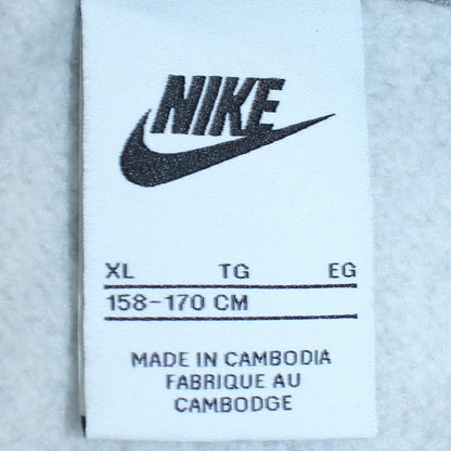 Nike Boys Grey Pullover Hoodie XL 158-170cm Cotton Blend Sweatshirt