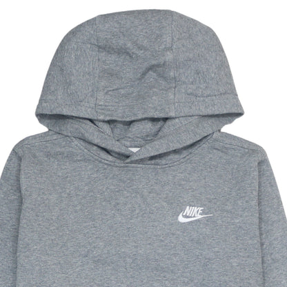 Nike Boys Grey Pullover Hoodie XL 158-170cm Cotton Blend Sweatshirt