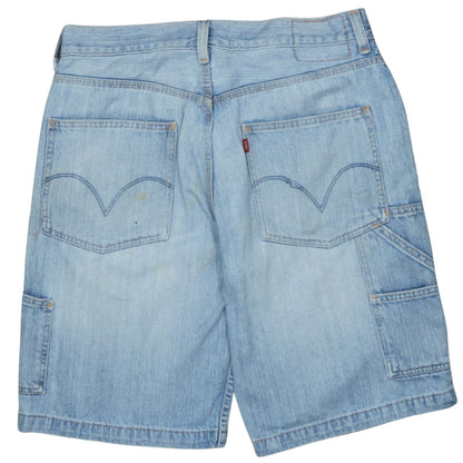Levi's Men's Blue Denim Carpenter Cargo Shorts W32 Regular Fit
