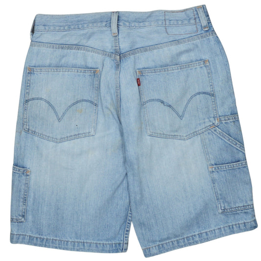 Levi's Men's Blue Denim Carpenter Cargo Shorts W32 Regular Fit
