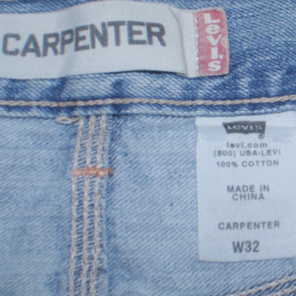 Levi's Men's Blue Denim Carpenter Cargo Shorts W32 Regular Fit