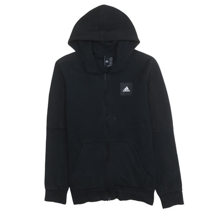 Adidas Men's Black Full Zip Hoodie Size M Regular Fit