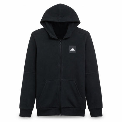 Adidas Men's Black Full Zip Hoodie Size M Regular Fit