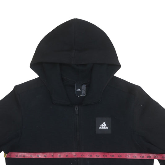 Adidas Men's Black Full Zip Hoodie Size M Regular Fit