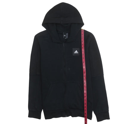 Adidas Men's Black Full Zip Hoodie Size M Regular Fit