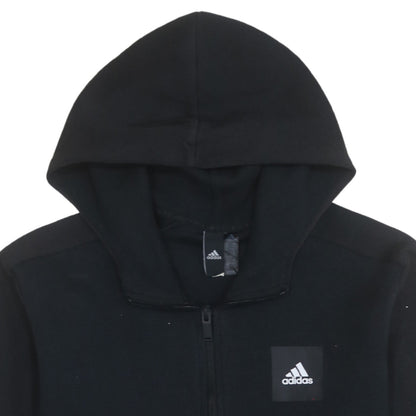 Adidas Men's Black Full Zip Hoodie Size M Regular Fit