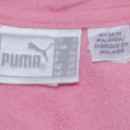 Puma Women Pink Pullover Hoodie Small Hooded Sweatshirt