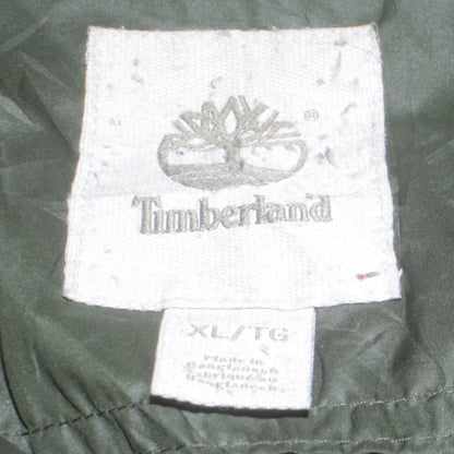 Timberland Men's Green XL Puffer Jacket Lightweight Nylon Quilted Coat