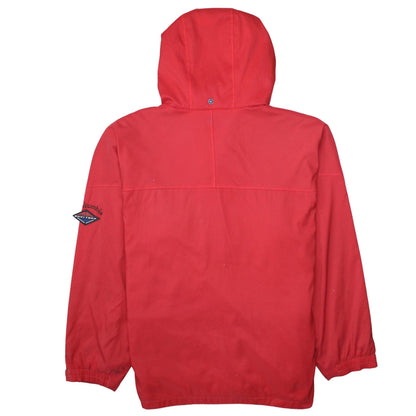 Columbia Mens Red Hooded Waterproof Parka Jacket Size M