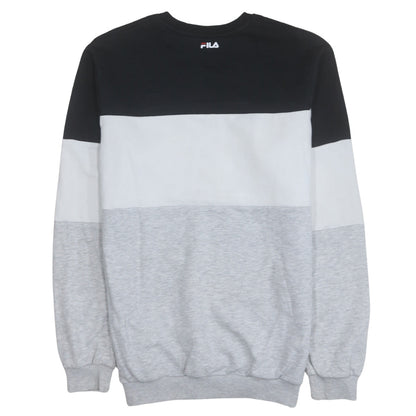 Fila Men's Multicoloured Crew Neck Logo Sweatshirt Size S