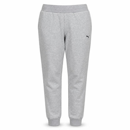 Puma Womens Grey Jogger Sweatpants Size S Fleece Tapered Trousers