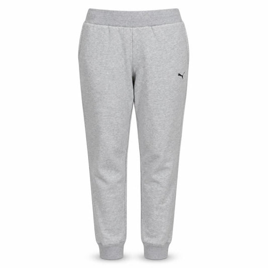 Puma Womens Grey Jogger Sweatpants Size S Fleece Tapered Trousers