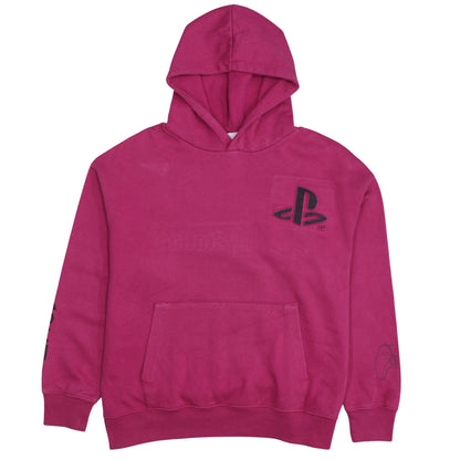 Zara Girls Pink PlayStation Pullover Hoodie 13-14 Years Logo Fleece