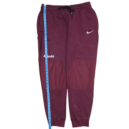 Nike Air Men's Red Jogger Trousers XL Fleece Tapered Pants