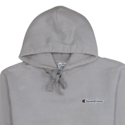 Champion Men's Grey Small Pullover Hoodie with Logo