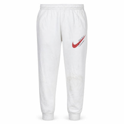 Nike Men's White XS Jogger Sweatpants with Red Logo