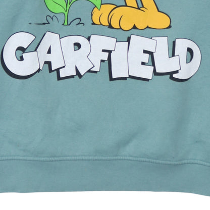 Primark Women’s Blue Garfield Graphic Pullover Sweatshirt XL