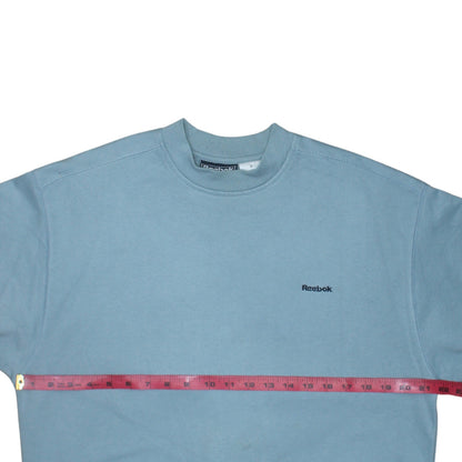 Reebok Mens Blue Crew Neck Pullover Sweatshirt Size S