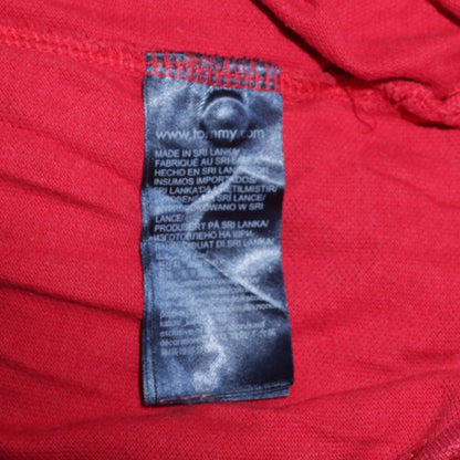 Tommy Hilfiger Men's Red Slim Fit Polo Shirt L Cotton Classic