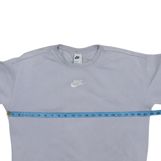 Nike Girls Grey XL Pullover Fleece Sweatshirt Sports Logo Crew Neck