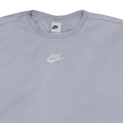 Nike Girls Grey XL Pullover Fleece Sweatshirt Sports Logo Crew Neck