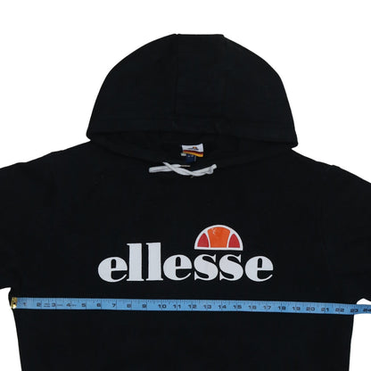 Ellesse Womens Black Pullover Hoodie Size L Cotton Blend