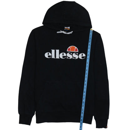 Ellesse Womens Black Pullover Hoodie Size L Cotton Blend