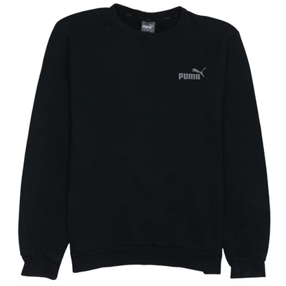Puma Men's Black Regular Fit Crew Neck Pullover Sweatshirt M
