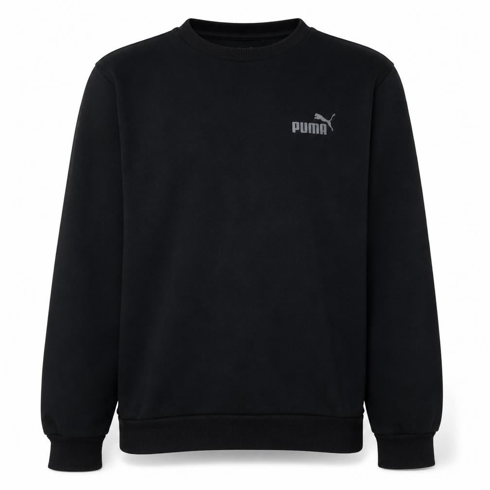 Puma Men's Black Regular Fit Crew Neck Pullover Sweatshirt M
