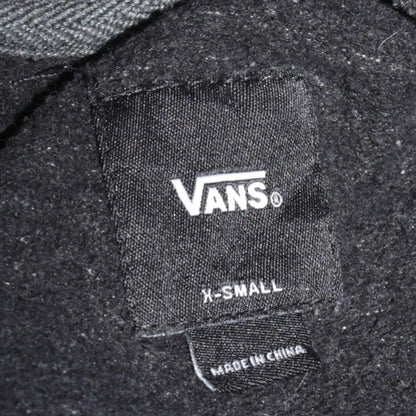Vans Mens Grey Pullover Hoodie XS Off The Wall Logo Skate Streetwear